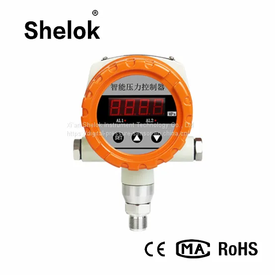 Digital 4-20mA RS485 Hart gauge absolute explosion proof pressure gauge controller