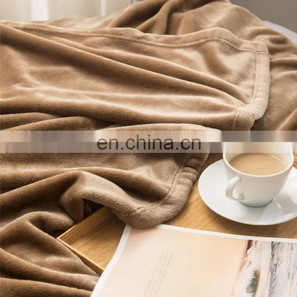 Eco Friendly 100% Polyester Breathable Flannel Fleece Blanket For Sleep photo-6