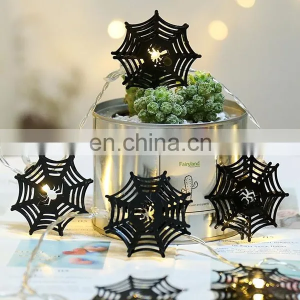 Halloween Lights Hot Selling High Quality Indoor Led String Printing Scary Spider Web Light for Holiday Pendant Decoration photo-5