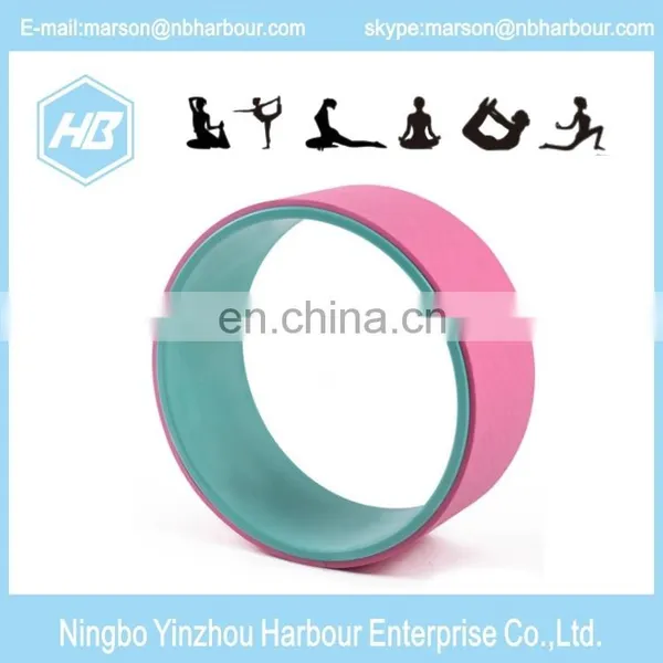 Hot Sale High Quality Colourful Cork Yoga Wheel photo-4