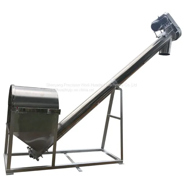 Stainless Steel Sugar / Flour / Coffee / Powder Flexible Screw Conveyor , Feeder for Malt Elevator