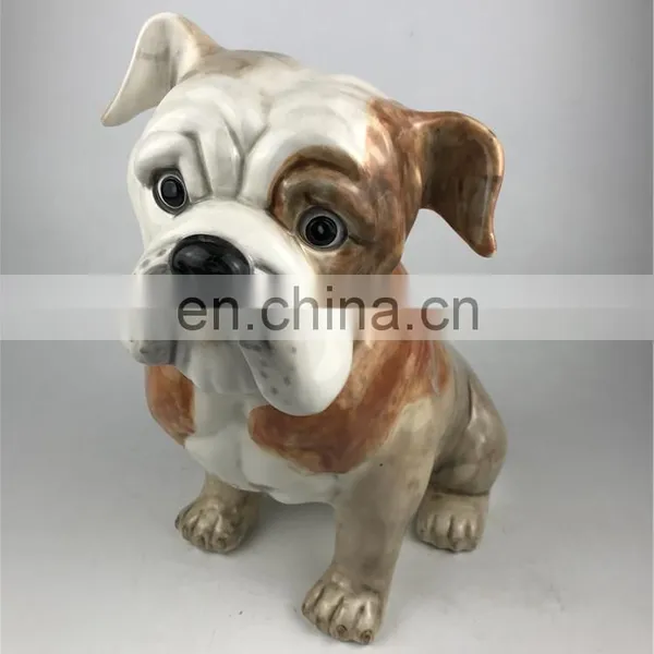Dog Cartoon Shaped Ceramic Treat Pet Containers Canister Set Candy Cookie Jar With Lid Home Decorations photo-4