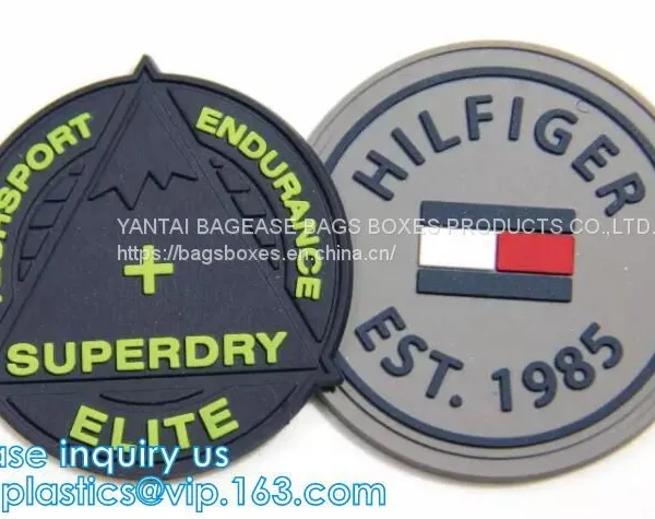 Customize 3D Silicone Patch, Garment Label, Apparel Accessories, Clothing Label Tag, Pvc Patch, Rubber Badge