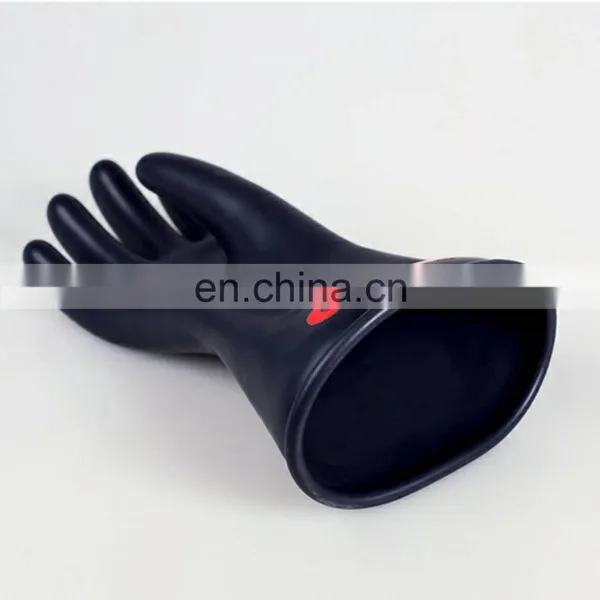 Class 0 Low Voltage 1KV Long Electric Worker Safety Hand Protection Latex Rubber Insulating Gloves photo-3
