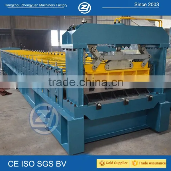 CE/SGS Certificated Galvanized Coils Floor Decking Forming Machine photo-3