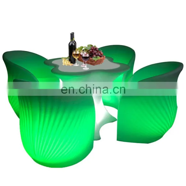 Light up Tall Bar Table Led Light Bar Cocktail Furniture Tables and Chairs Indoor Outdoor Led Bar Tables and Chairs Sofa photo-5