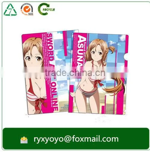 Carton Design pp Clear Plastic Office File Folder a4 Size for Business Promotion photo-2