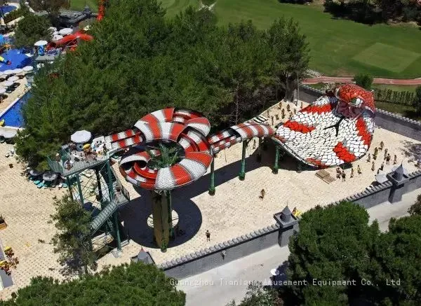 Water Park Fiberglass Slide Outdoor Combination of Large Children's Water Play Water House Water Village Slide Equipment photo-2