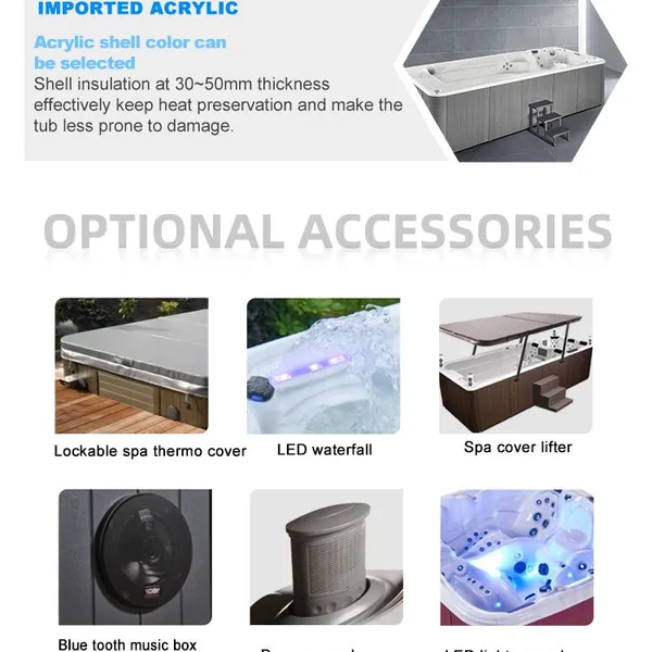 JOYSPA Outdoor Bathtubs Spa Hot Tubs JY8803 2 Persons Garden Hot Tub Pool photo-6