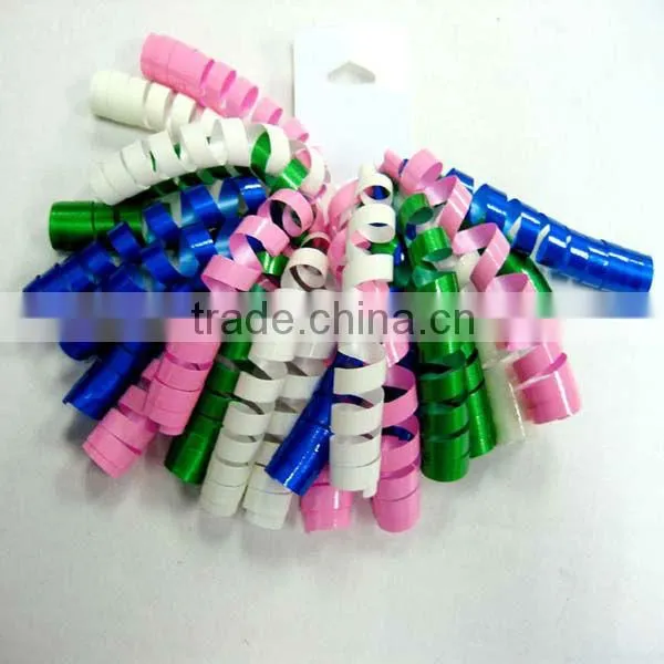 Wholesale High Quality Holiday Decoration Girls Curly Ribbon Bows IN Mixed Color With Clips photo-2