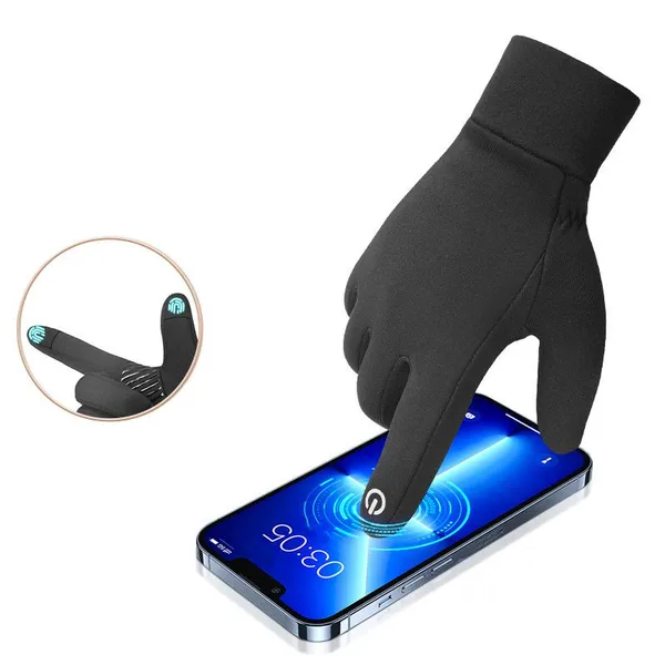 Full Finger Cycling Gloves Winter Fleeced Outdoor Cycling Glove Warm Comfortable Outdoor Glove photo-4