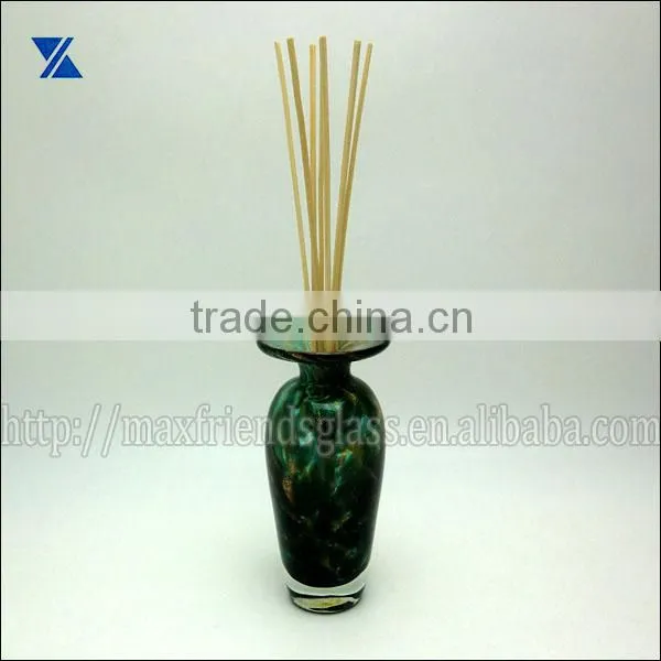 100ml Hand Made Green Glass Perfume Bottle , Scent Bottle