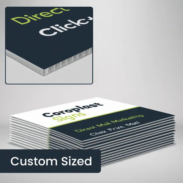 Custom Corrugated PP Plastic Sign Printer for Outdoor & Indoor Display Solutions