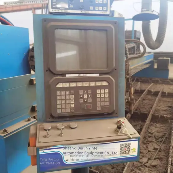 Used Cnc Plasma Cutter, Gantry Type, Huayuan 300a, With Flame Cutting photo-3