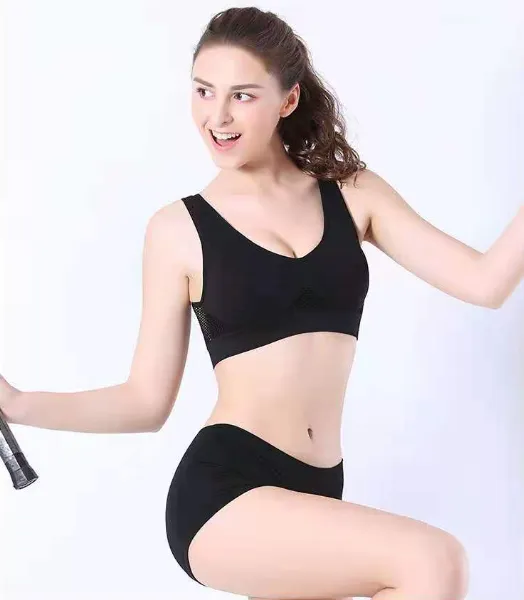 Sexy Underwear , Knitted Sexy Countryside Style Underwear,Women Sexy Knit Shapewear Two-Piece Set, High Elastic Body Shaping Lingerie photo-5