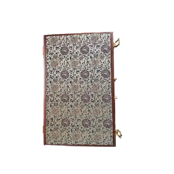 Premium Gift Box Sapele Entandrophragma Cylindricum Song Brocade Faces Wood Box Ancient Book Jewelry Articraft Package Box photo-4