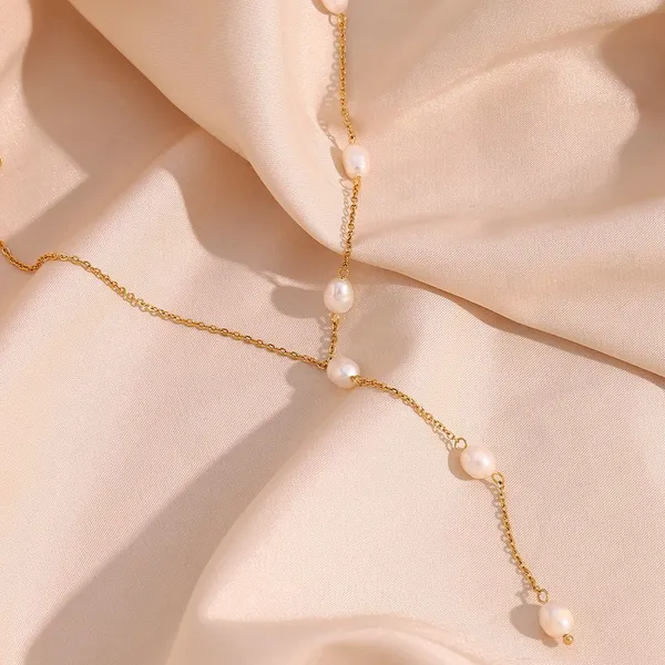 2-Tone PVD Stainless Steel Necklace, 60cm Chain, Rose Gold Plated, Factory Price for Wholesale