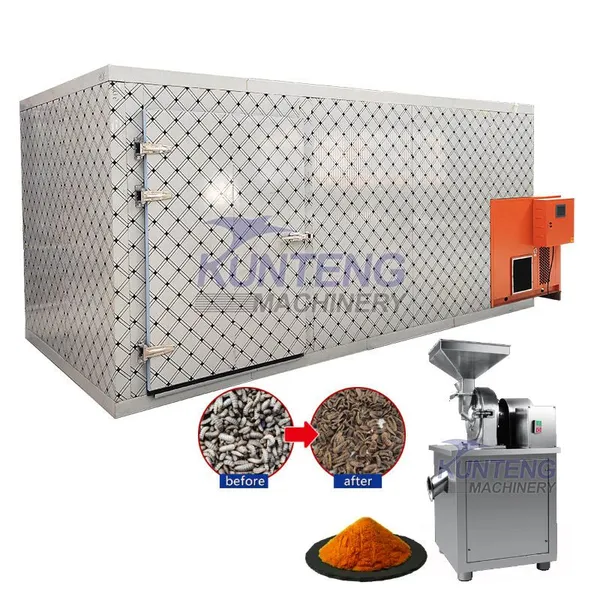 Máquina de secado de larvas de insectos Secador de horno Bsf Línea de secado de polvo de gusanos de harina y moscas EPC