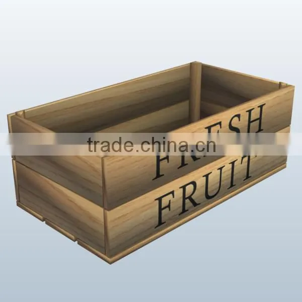 Vintage Chic Wooden Storage Crate Vegetable Fruit Box Country Kitchen photo-2