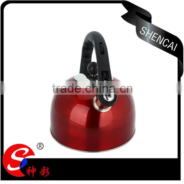 Red Color Korean Stainless Steel Water Pot / Tea Kettle photo-2