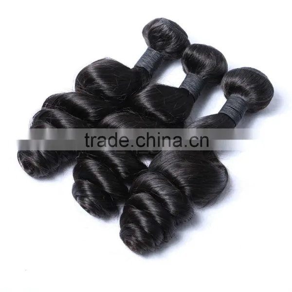 Natural Color Extension Cheap Wet and Wavy Human Three Head Hair Weft Machine Supplier's Choice