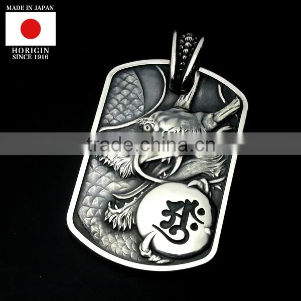 Japanese High Quality Engraved Wholesale Silver Jewellery Pendant