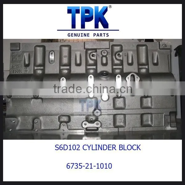 S6D102 CYLINDER BLOCK ASSY 6735-21-1010 photo-2