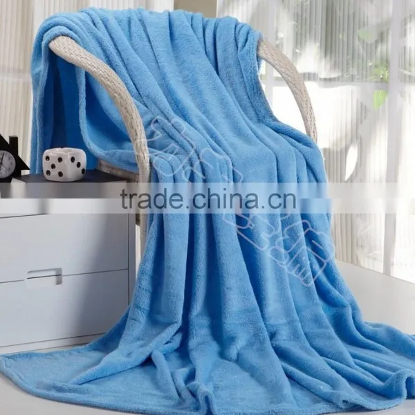 Two Side Brush Printing or Dyeing Tricot Coral Printed Fleece Fabric for Blankets Quality Choice