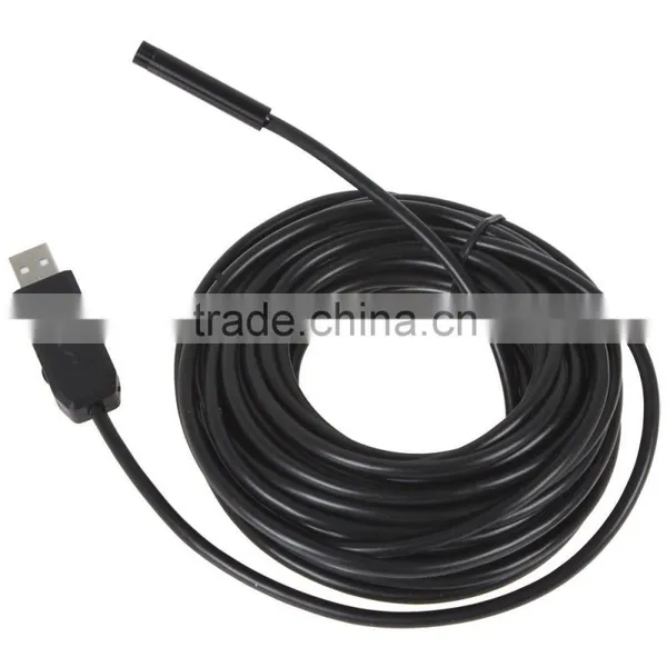 15M Cable 7mm Lens USB Endoscope Pipe Inspection Camera Borescope 6 LEDs IP67 Waterproof Mini PC Tube Snake photo-6