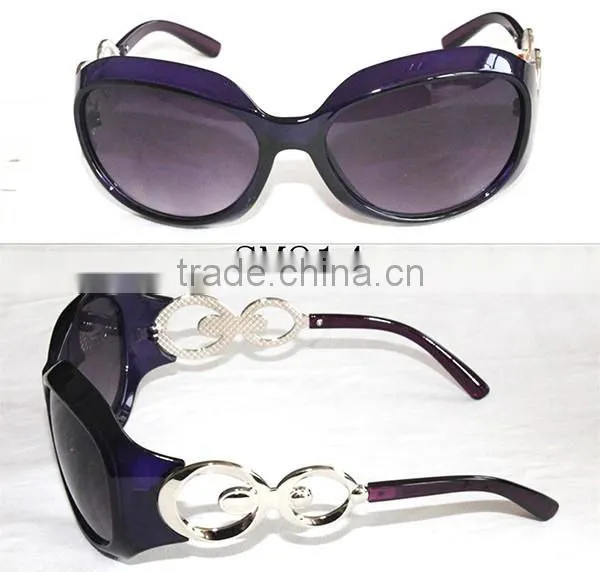 New Trend 2015 Woman Purple Eye Glasses ,heated Sunglasses