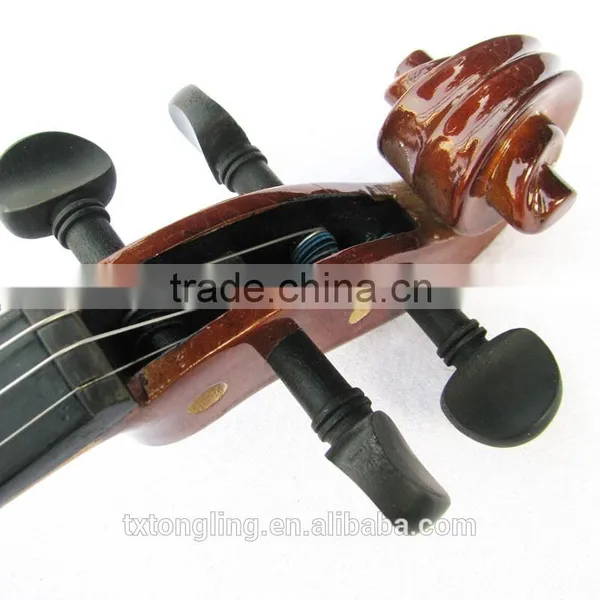 Popular Student Violin With Dark Color Immtation Ebony Accessories Violin 4/4 Quality Choice photo-6