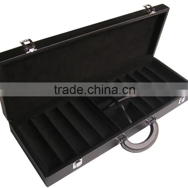 Custom Leather Poker Chip Set for 500 Chips photo-3