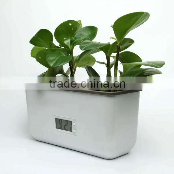 Plastic Graden Flower Plant Pots With Time Clock photo-2