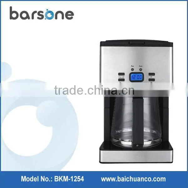 18 Cups LCD Display Electrical Coffee Maker Stainless Steel Commercial Coffee Maker