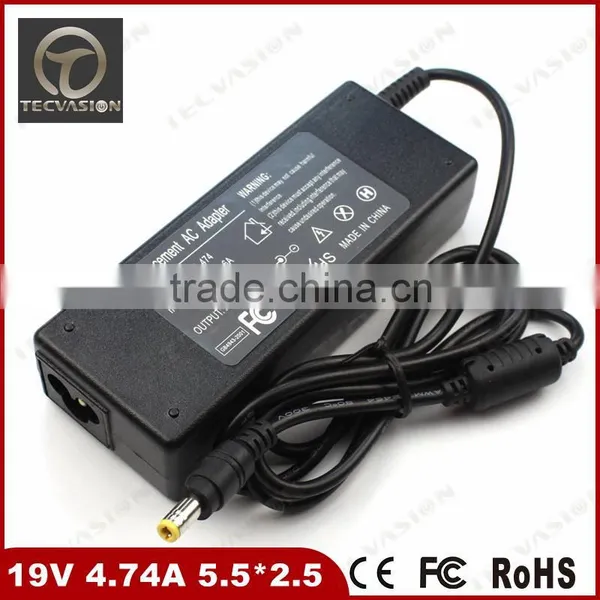 Factory Price Laptop Charger For Lenovo/Acer/Asus/Toshiba/Liteon Notebook 19V 3.42A 5.5*2.5mm Ac Power Adapter