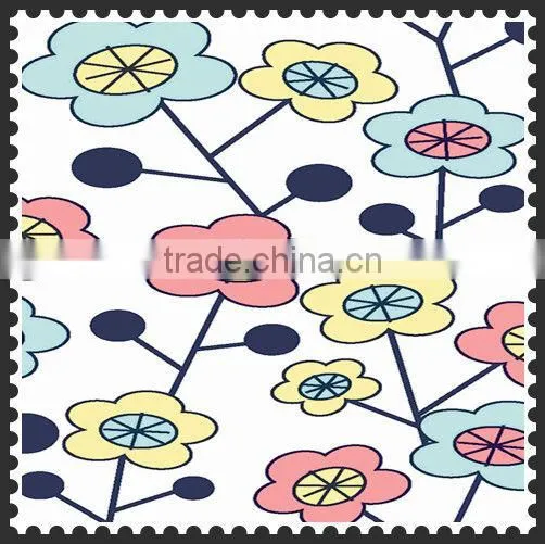 100% Polyester Flower Print Taffeta Fabric photo-3