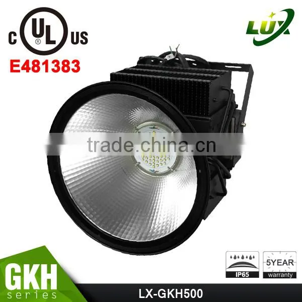 Copper Heatpipe Design Meanwell Driver 5 Years Warranty UL Approved #481383 Gymnasium Light 500W 110 Volt LED Flood Light photo-3