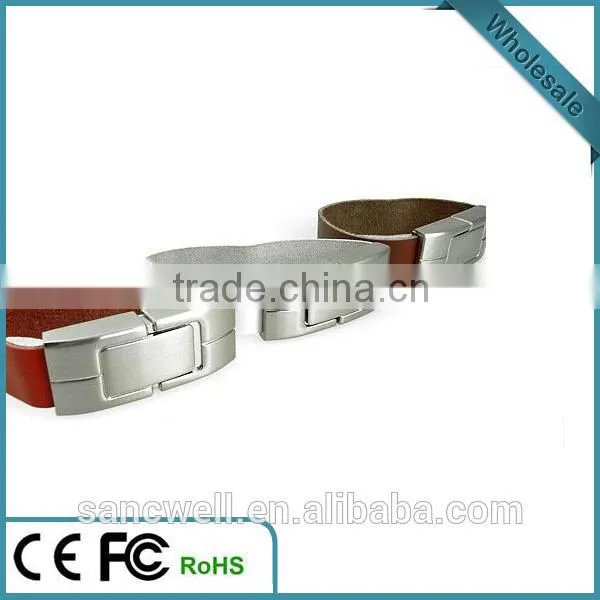 New Design Leather Bracelet USB Flash Drive photo-6