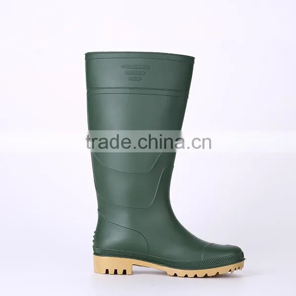 Factory Price Green Pvc Rain Boots Without Steel Toe, Cheap Plastic Pvc Rain Boots photo-6