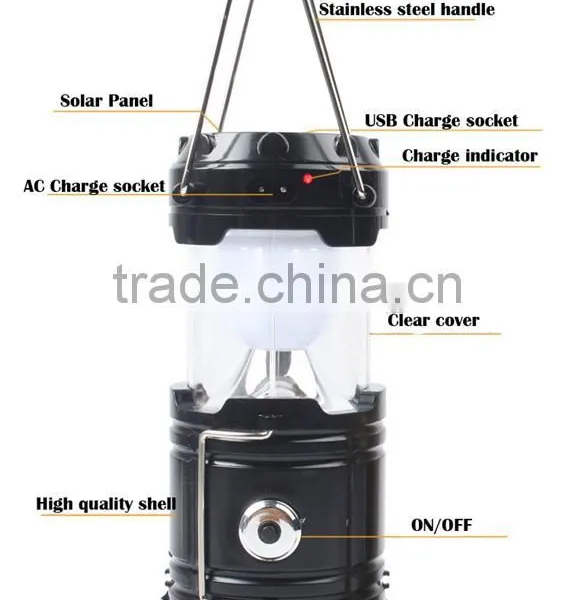 5VDC Solar LED Flashlight With 6000-6500K photo-4