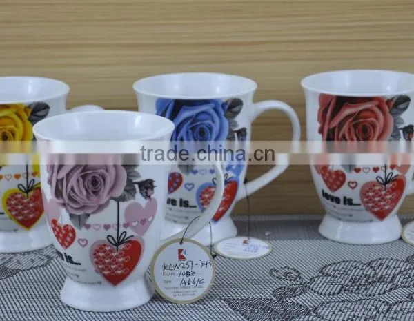 14OZ Coffee Shop Design Fully Decal Printed, Shiny Surface New Bone China Mug, KL5001-1065 photo-5