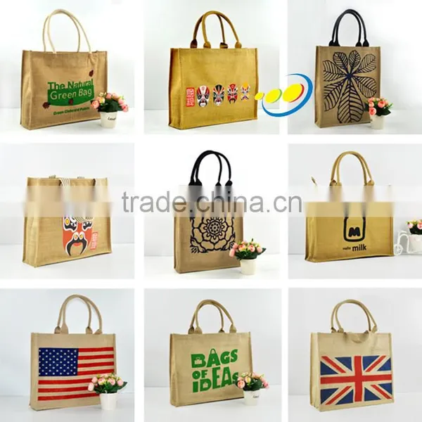 Fashion Shopping Jute Bag Multi-purpose Storage Bag photo-6