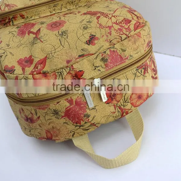 New Trend Girls' Real Wood Veneer Printing Multifunctional Folding Backpack photo-3