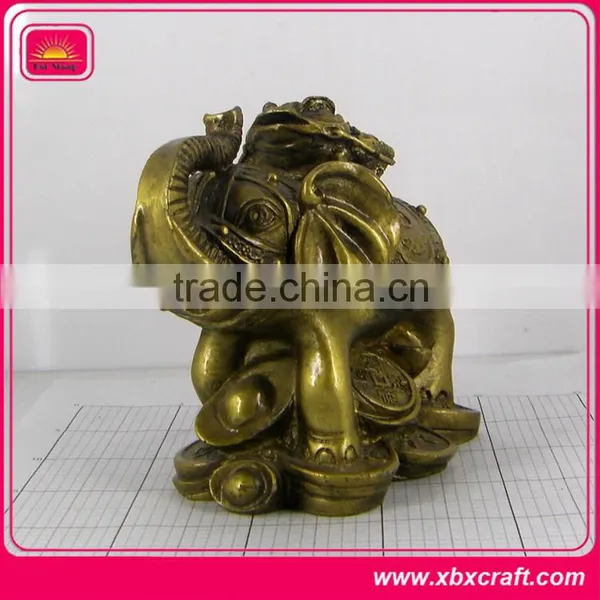 3D Miniature Metal Sculptures/Ivory Elephant Figurine photo-2