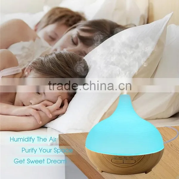 Home Use Light Wood Grain 300ml 14W Can Be Timed Air Aroma Diffuser photo-3