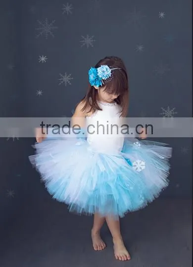Girls Snowflake Tutu Skirts for Party photo-2
