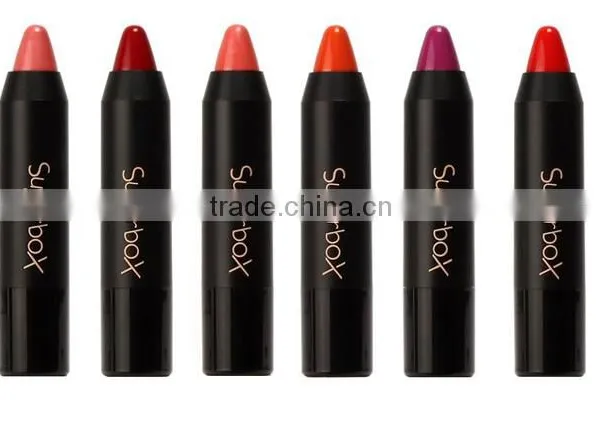 Newest 12 Fashion Colors Name Sugar Box Mini Water Sense Lip Stick Lipstick Pencil, Long Lasting Than Kiss Proof photo-5