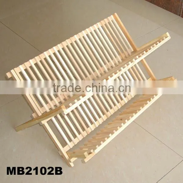 2014 Deluxe Pine Wooden Dish Rack