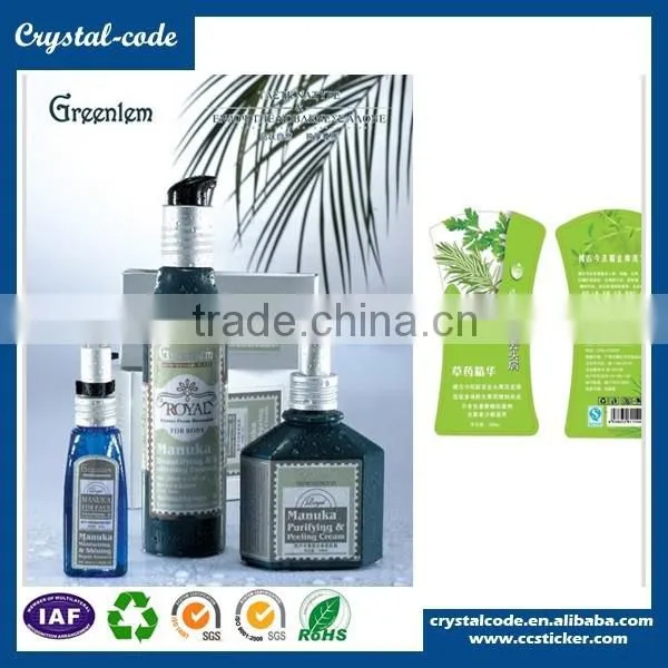 Hot Sell Home Care Organic Polyester Skincare Personal Care Packing Label photo-3