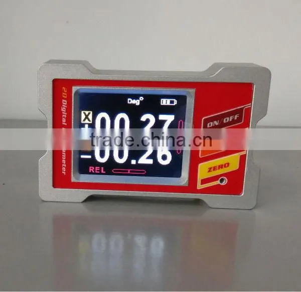 2014 New Generation Cheap Digital Inclinometer With +/-90deg Range Deg/mm Dual Units Switch Functions, LCD Display Screen